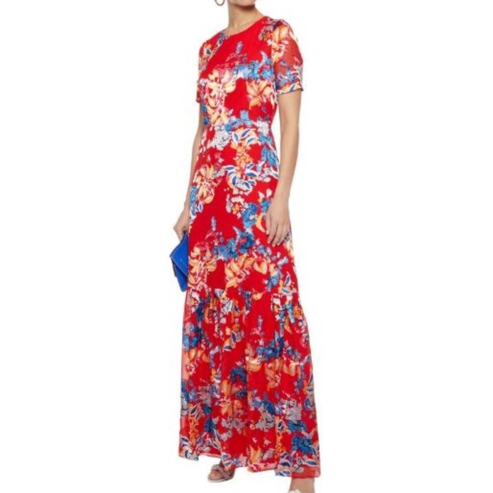 SALONI Lorna Floral Maxi Dress - NEVER WORN